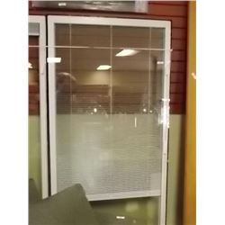 GLASS WINDOW WITH BUILT IN BLINDS - THERMAL - PATIO DOOR SIZE = 1 PER LOT