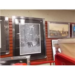 FRAMED LIMITED EDITION PRINT - WINTER ENCOUNTER -WOLF - RON PARKER - GALLERY ESTIMATE - $1125