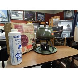 RETRO FONDUE KIT - INCLUDES FUEL, PLATES, FORKS AND COOKER