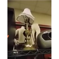 BRASS LAMP - 2 SHADES