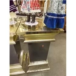 BRASS & CHROME PEDESTAL