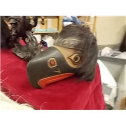UNIQUE  HAND CRAFTED - FIRST NATIONS MASK - 8 X 11" - ESTIMATED RETAIL ~$150