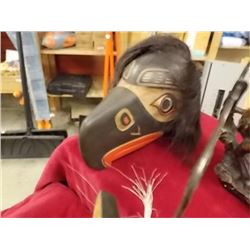 UNIQUE  HAND CRAFTED - FIRST NATIONS MASK -  8 X 11" - ESTIMATED RETAIL ~$150