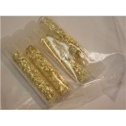 VIALS OF REAL GOLD - 4 PER LOT