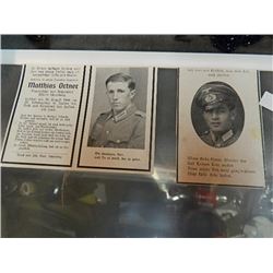 WWII NAZI SOLDIER DEATH ANNOUNCEMENT CARDS - 2 TTL