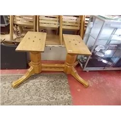 OAK DOUBLE PEDESTAL