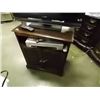 Image 1 : MAHOGANY TV STAND - 2 DOORS