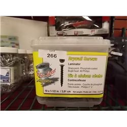 NEW TUB OF DRYWALL SCREWS - #10 X 1 ½" - 5 LBS