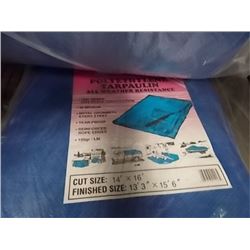BLUE TARP - NEW- 14 X 16