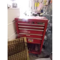 TOOL BOX - 5 DRAWERS - ON WHEELS - ABOUT 5' TALL