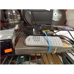 PORTABLE DVD PLAYER WITH CORDS AND REMOTE - 12 VOLT