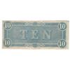Image 2 : 1864 $10 Confederate States of America Note
