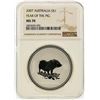 Image 1 : 2007 $1 Australia Silver Lunar Series Year of the Pig Coin NGC MS70