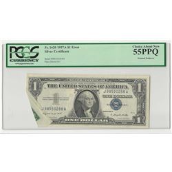 1957A $1 Silver Certificate Note Foldover ERROR PCGS 55PPQ