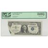 Image 1 : 1957A $1 Silver Certificate Note Foldover ERROR PCGS 55PPQ