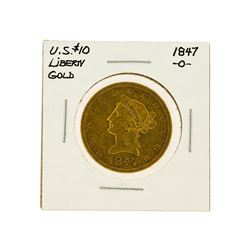 1847-O $10 Liberty Head Gold Eagle Coin