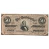 Image 1 : 1864 $50 The Confederate States of America Note