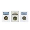 Image 1 : Set of (3) 1949 Franklin Half Dollars PCGS/NGC Graded MS64