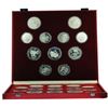 Image 1 : 1980 Moscow Olympic (28) Proof Silver Coin Set