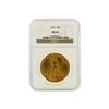 Image 1 : 1922 $20 St. Gaudens Double Eagle Gold Coin NGC Graded MS65