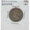 Image 1 : 1932-D Washington Quarter Key Date Silver Coin