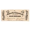 Image 1 : 1862 $4 The Bank of the Commonwealth Obsolete Note