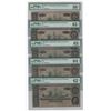 Image 1 : Lot of (5) Consecutive 1864 $20 Confederate States of America PMG Graded Notes
