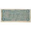 Image 2 : 1864 $5 The Confederate States of America Note