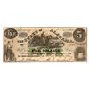 Image 1 : 1864 $5 The State of Alabama Confederate Currency Note