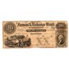 Image 1 : 1853 $20 Farmers & Exchange Bank Charleston Obsolete Note