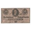 Image 1 : February 17, 1864 Fifty Cents Confederate State of America Note