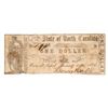Image 1 : 1866 $1 State of North Carolina Obsolete Bank Note