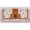 Image 1 : Authentic Louis Vuitton White Multicolor Monogram Bow Sarah Wallet