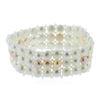 Image 3 : 3 Row Cultured White Pearl Bracelet