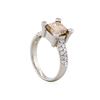 Image 3 : Platinum 2.44ctw Fancy Brown Diamond Ring