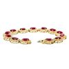 Image 3 : 14KT Yellow Gold 22.90ctw Ruby and Diamond Bracelet