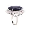 Image 3 : 14KT White Gold 42.51ct Sapphire and Diamond Ring