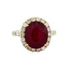 Image 2 : 14KT Yellow Gold 10.60ct Ruby and Diamond Ring