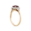 Image 3 : 14KT Rose Gold  0.90ct Tourmaline and Diamond Ring