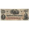 Image 1 : 1862 $100 The Confederate States of America Note