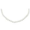 Image 3 : 11-12MM Cultured Pearl Strand/String Necklace With Silver Ball Clasp