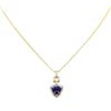 Image 2 : 14KT Yellow Gold 3.92ct Tanzanite and Diamond Pendant With Chain