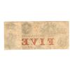 Image 2 : July 4, 1855 $5 Central Bank of Tennessee Obsolete Bank Note