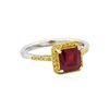 Image 4 : 14KT White Gold 2.09ct Ruby and Diamond Ring
