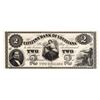 Image 1 : 1800s $2 $The Citizens Bank of Louisiana Obsolete Note