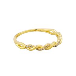 14KT Yellow Gold .07ctw Diamond Band Ring