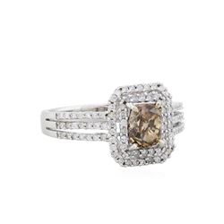 14KT White Gold 1.54ctw Fancy Brown Diamond Ring