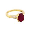 Image 1 : 14KT Yellow Gold 3.13ct Ruby and Diamong Ring