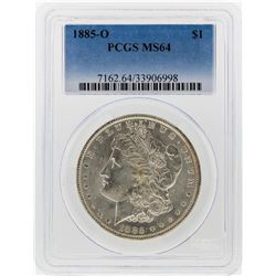 1885-O $1 Morgan Silver Dollar PCGS Graded MS64