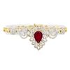 Image 1 : 14KT Yellow Gold 5.19ct Ruby and Diamond Bracelet